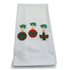 Three Smocked Ornaments on white