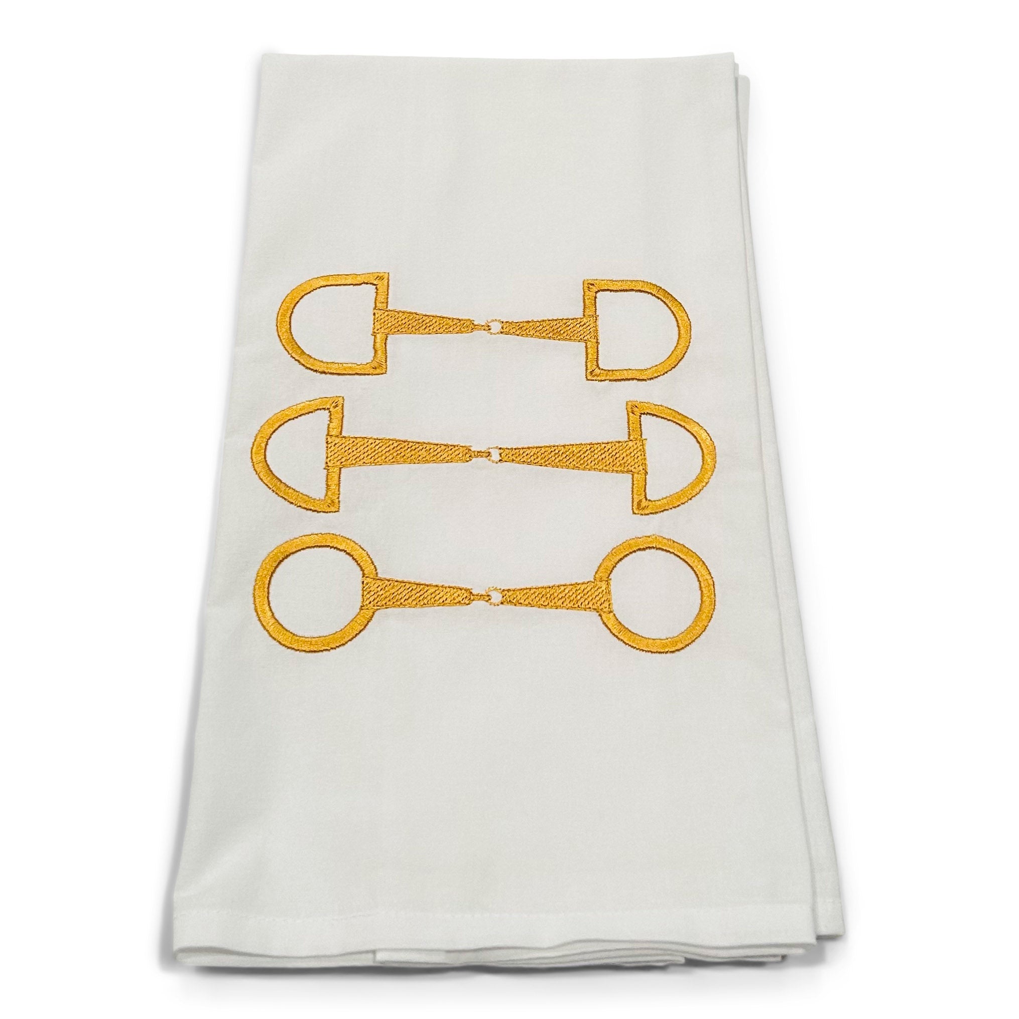 Horse Bits Gold on white