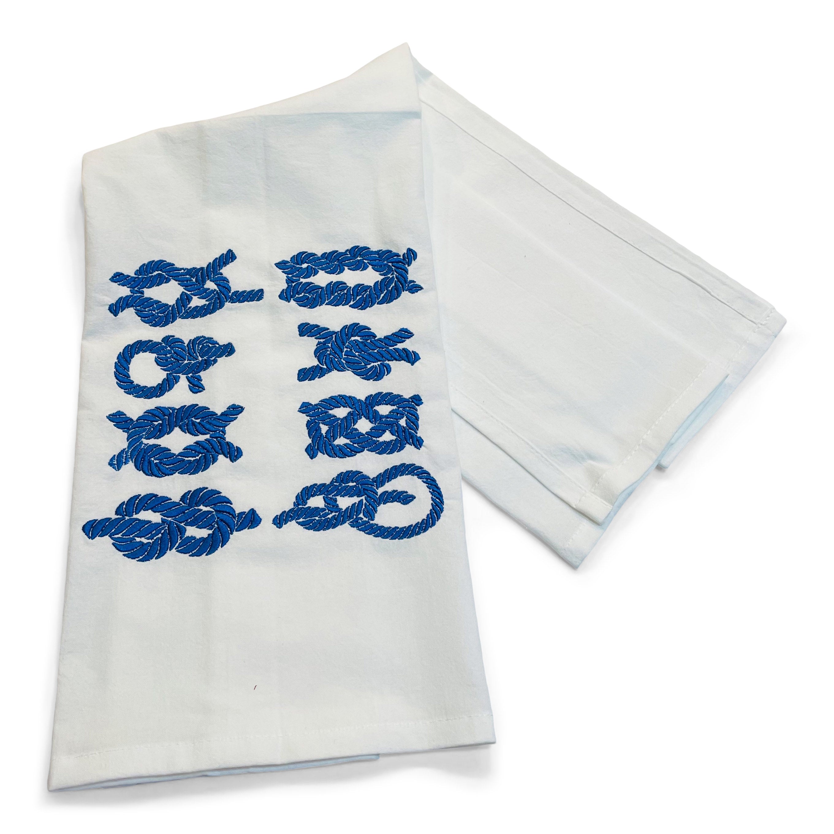 Nautical Knots on White
