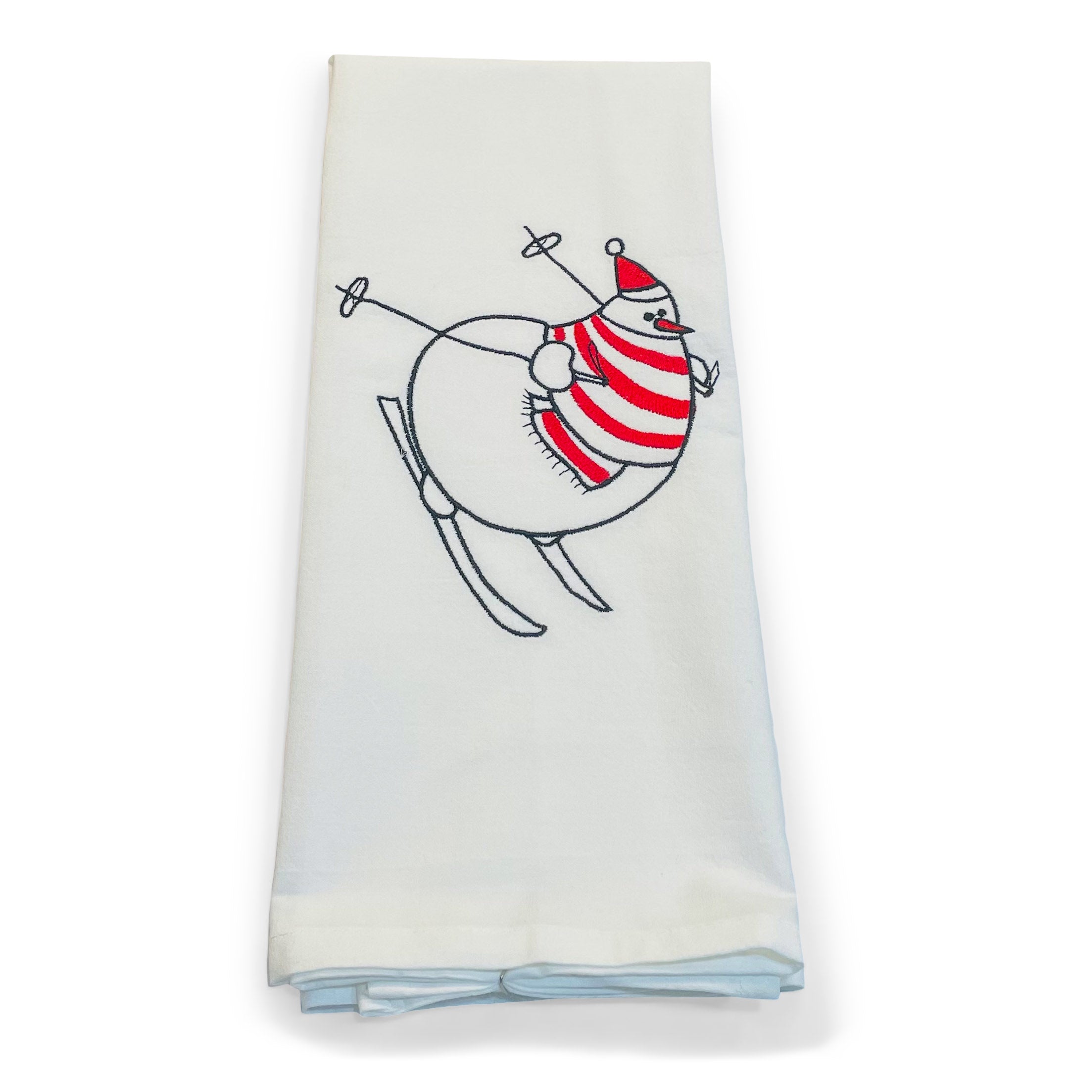 Fat Snowman Skiing