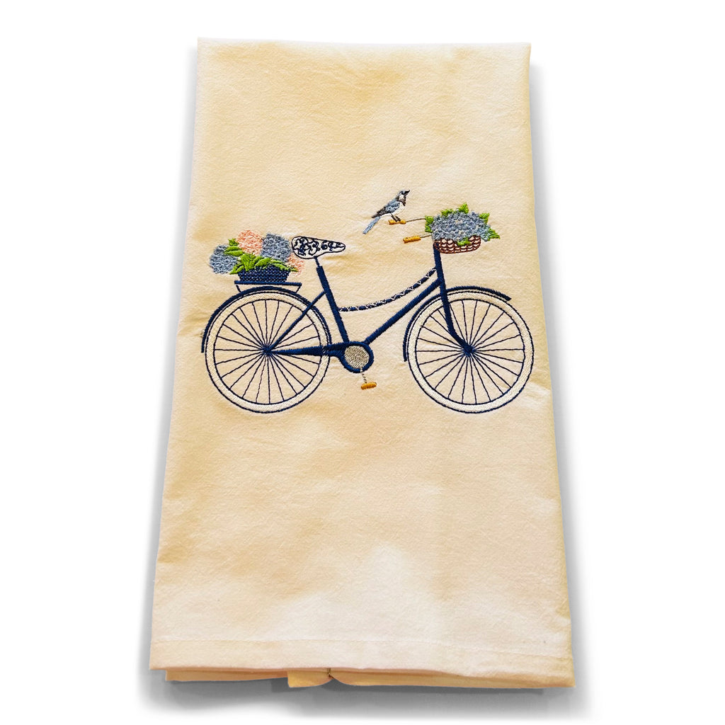 Chinoiserie Bike with Hydrangeas
