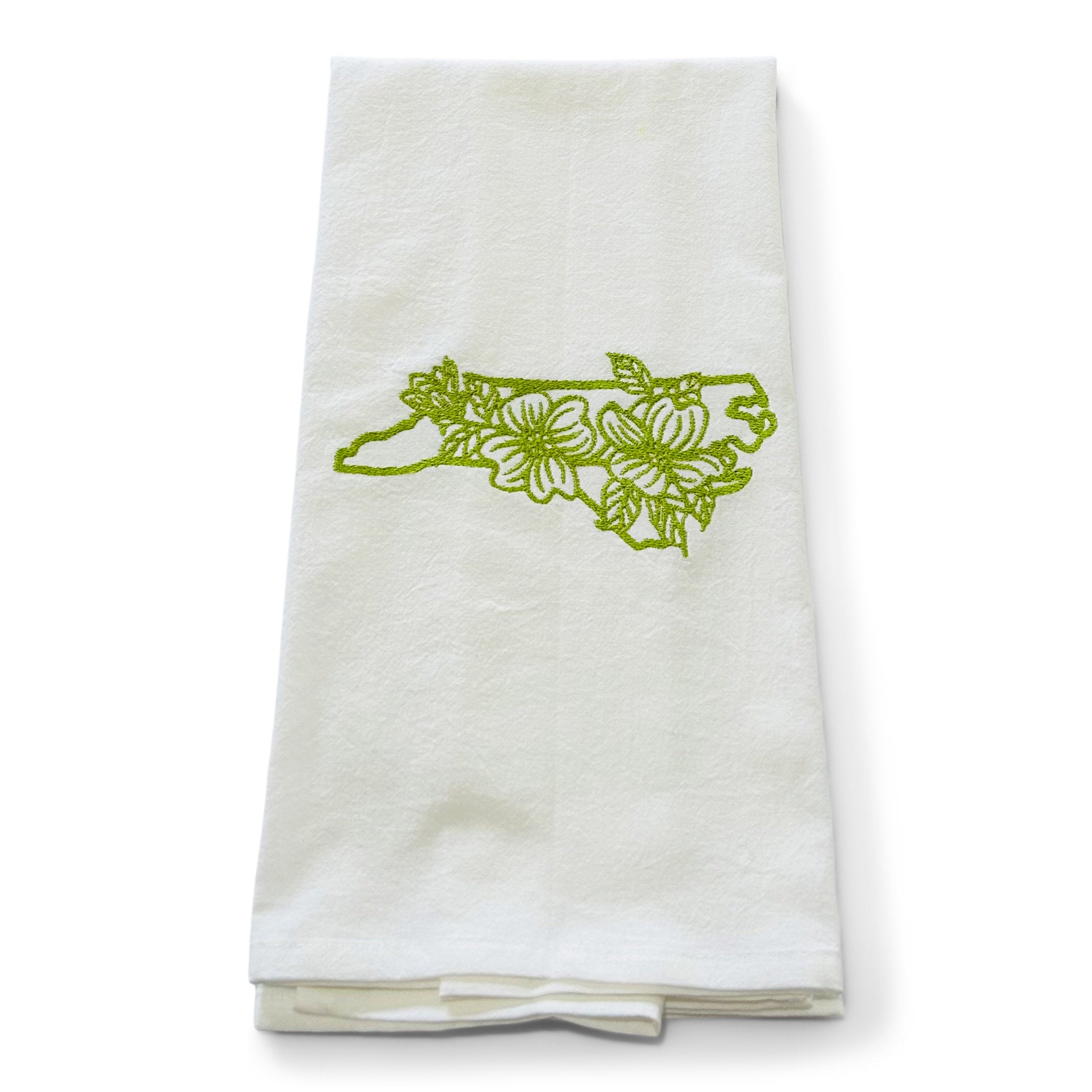 NC Local State with Dogwood Design