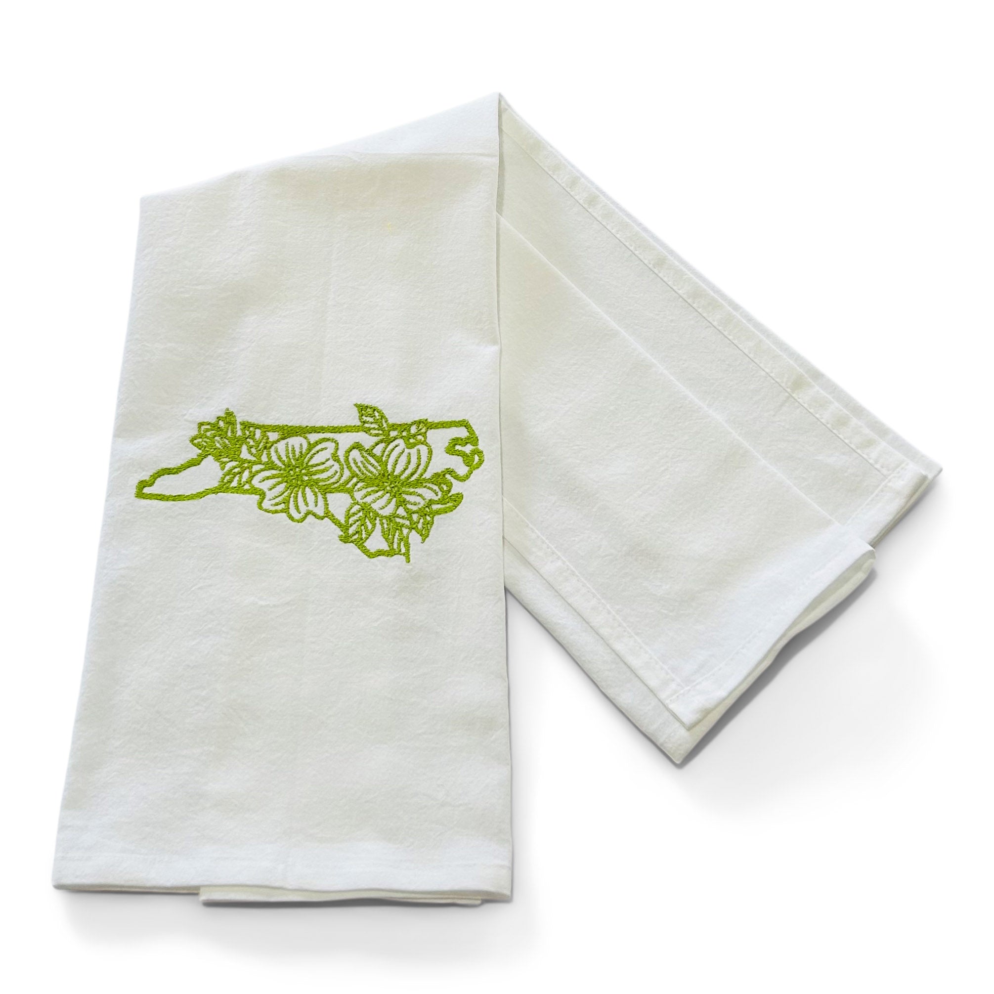 NC Local State with Dogwood Design