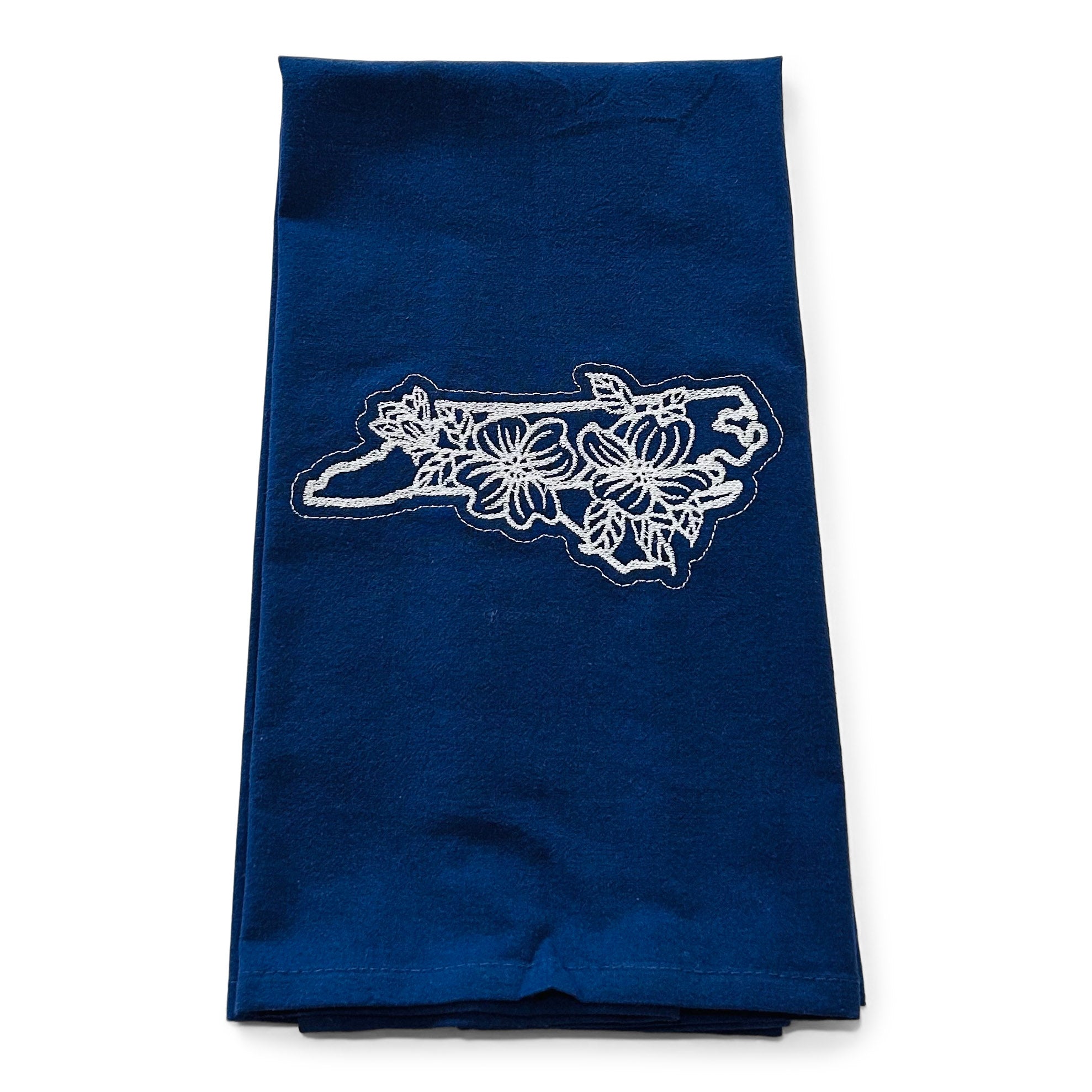 NC Local State with Dogwood Design on NAVY