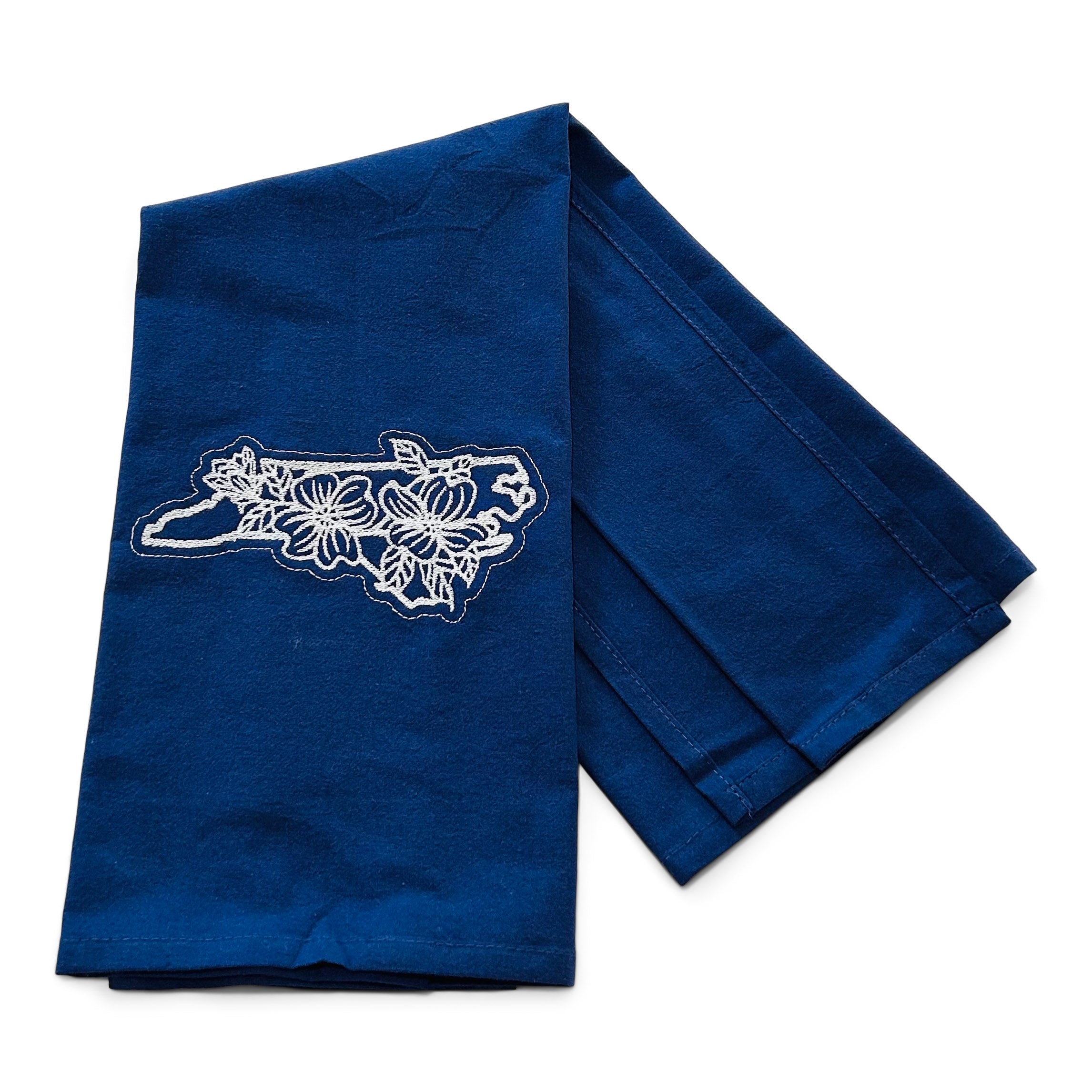 NC Local State with Dogwood Design on NAVY