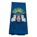 Chinoiserie Staffordshire Dogs with Palms Dish Towel