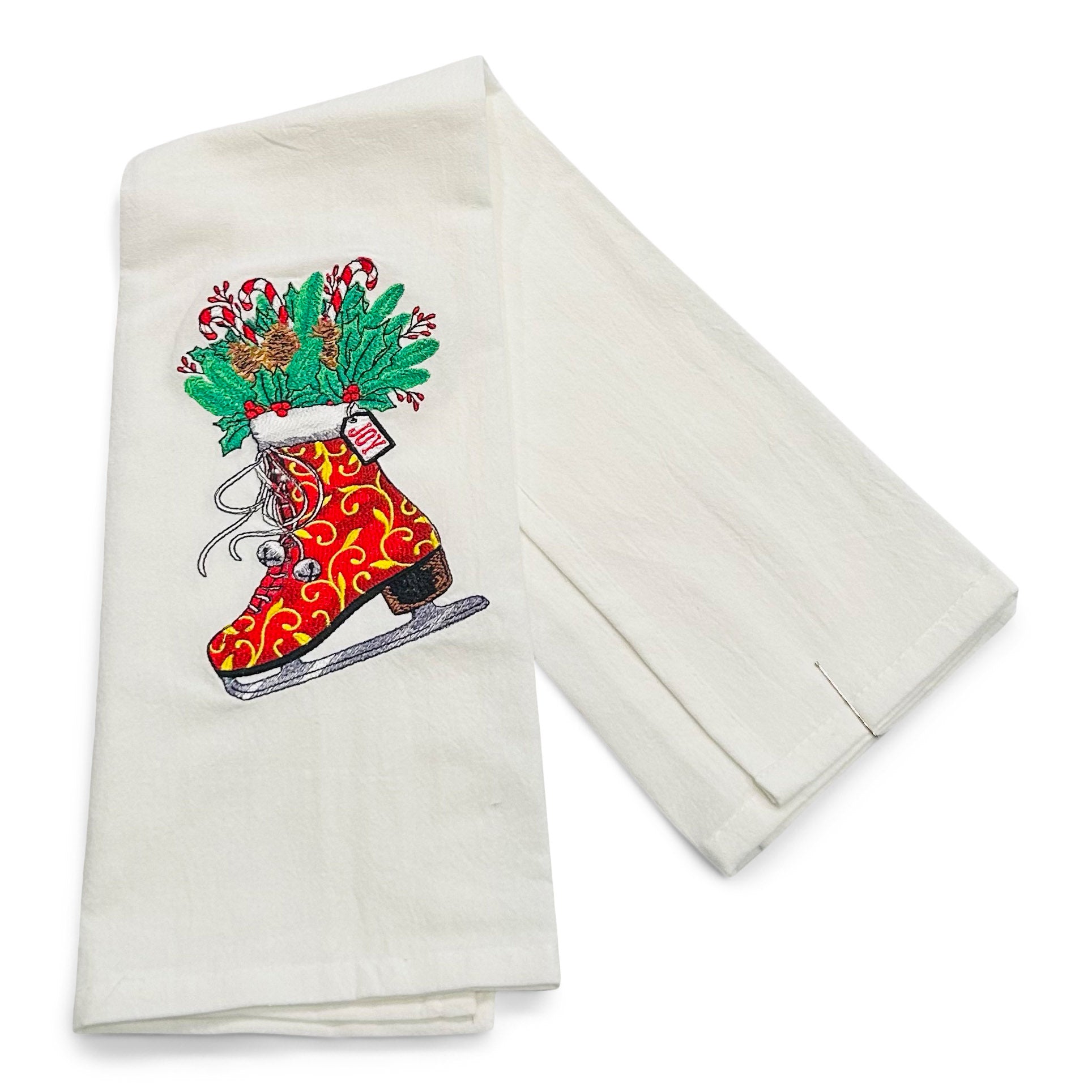 Vintage Skate with Pine Boughs