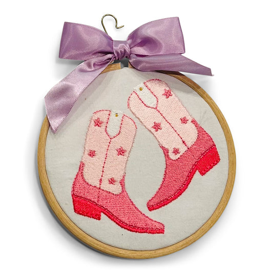 Ornament - Pink Cowboy Boots