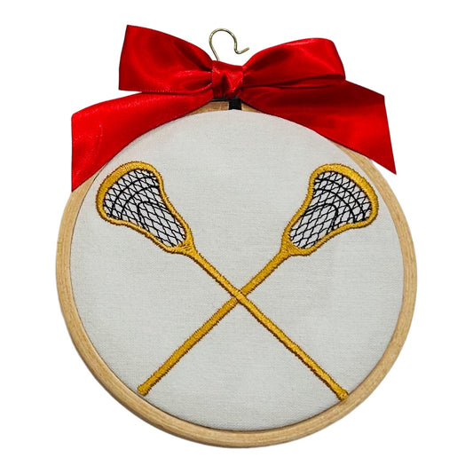 Ornament - Crossed Lacrosse Sticks
