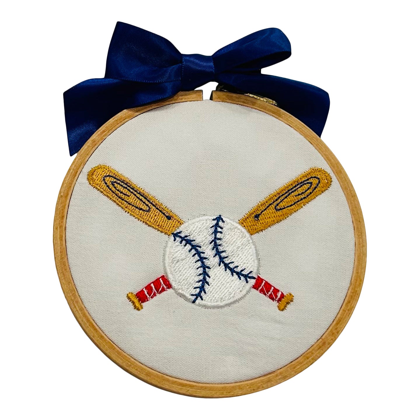 Ornament - Crossed Baseball