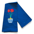 Amaryllis in Chinoiserie Planter Towel