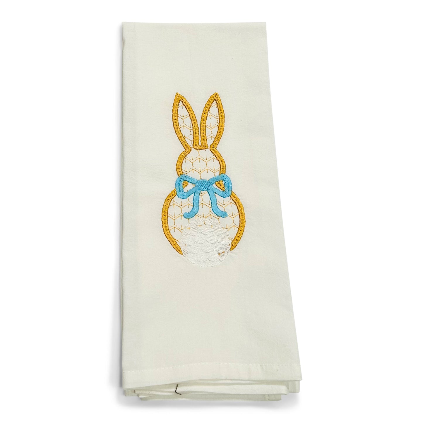 Cottontail Bunny with Blue Bow