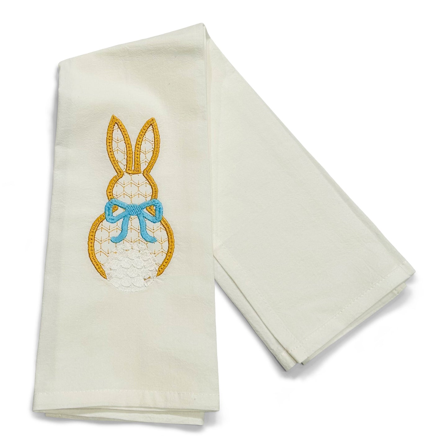 Cottontail Bunny with Blue Bow