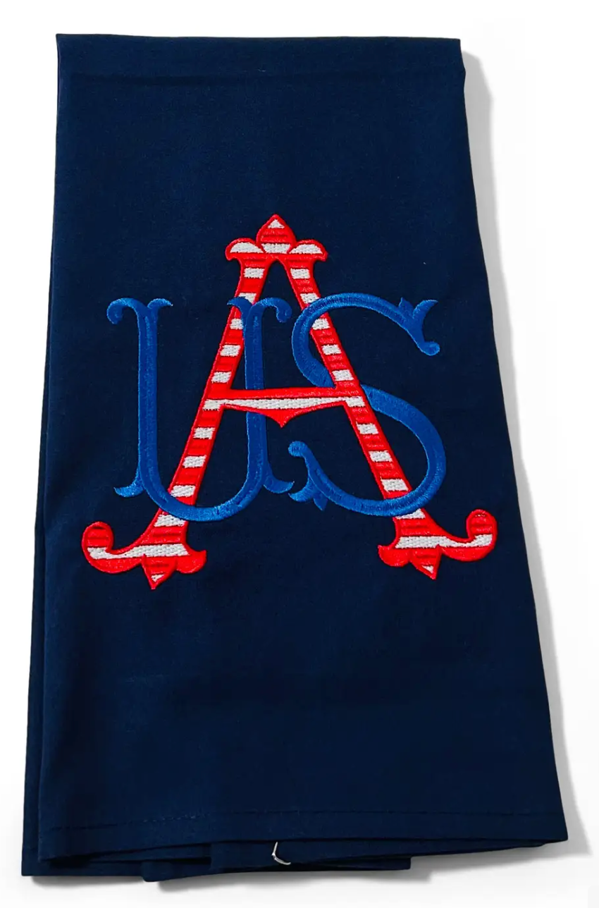 USA Monogram Patriotic on navy