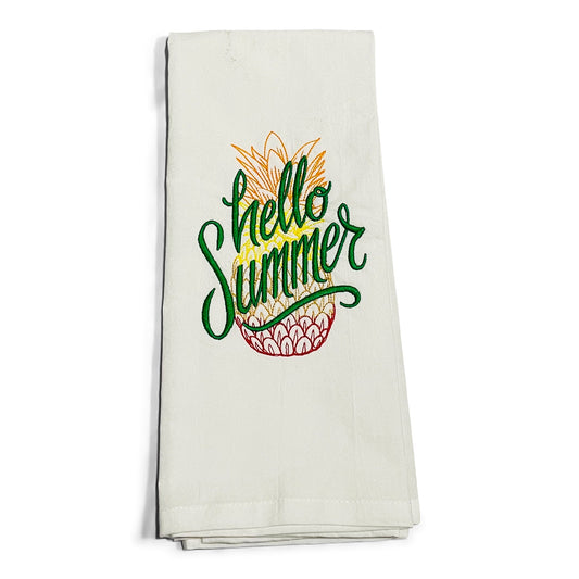 Hello Summer Dish Towel