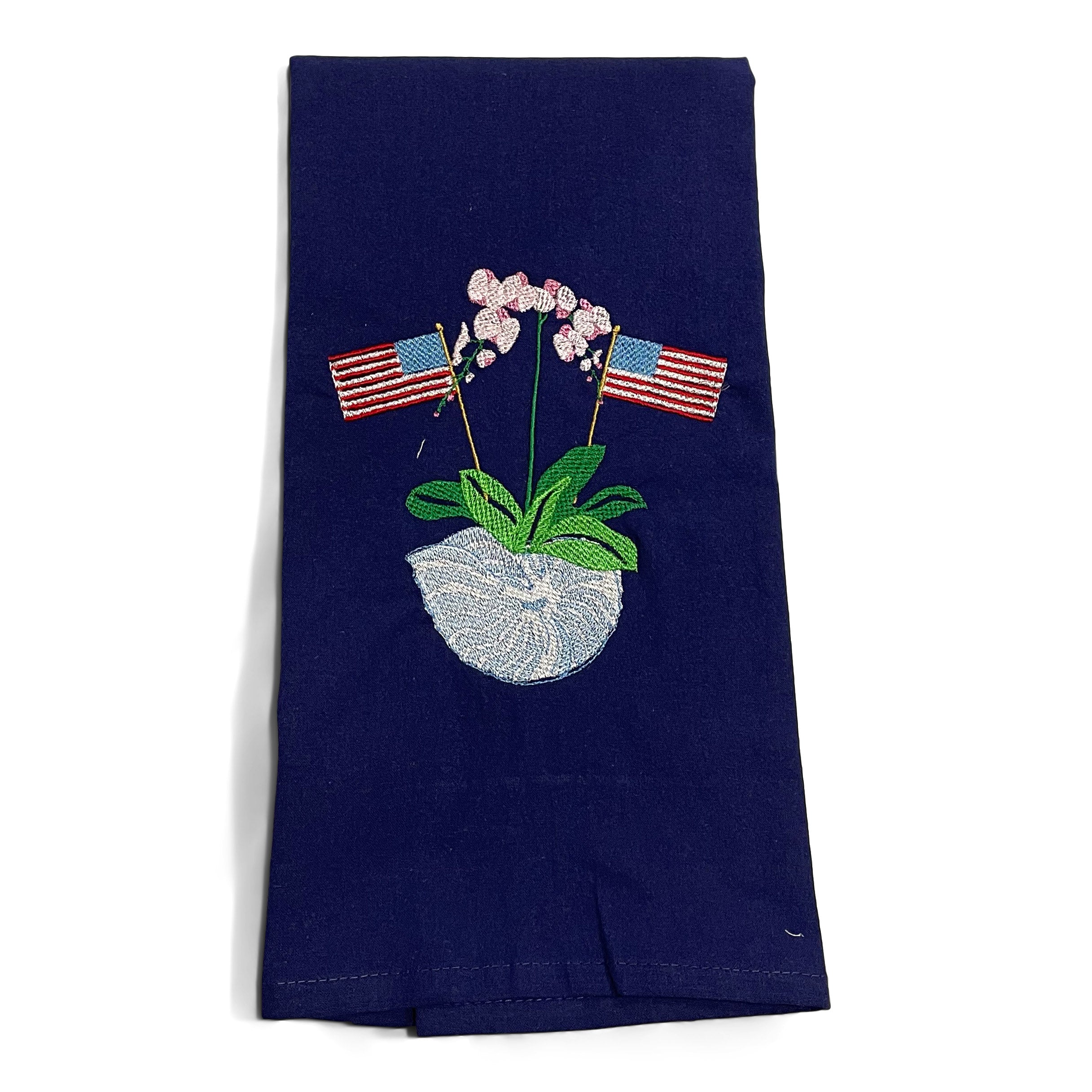 Patriotic Orchids in Shell