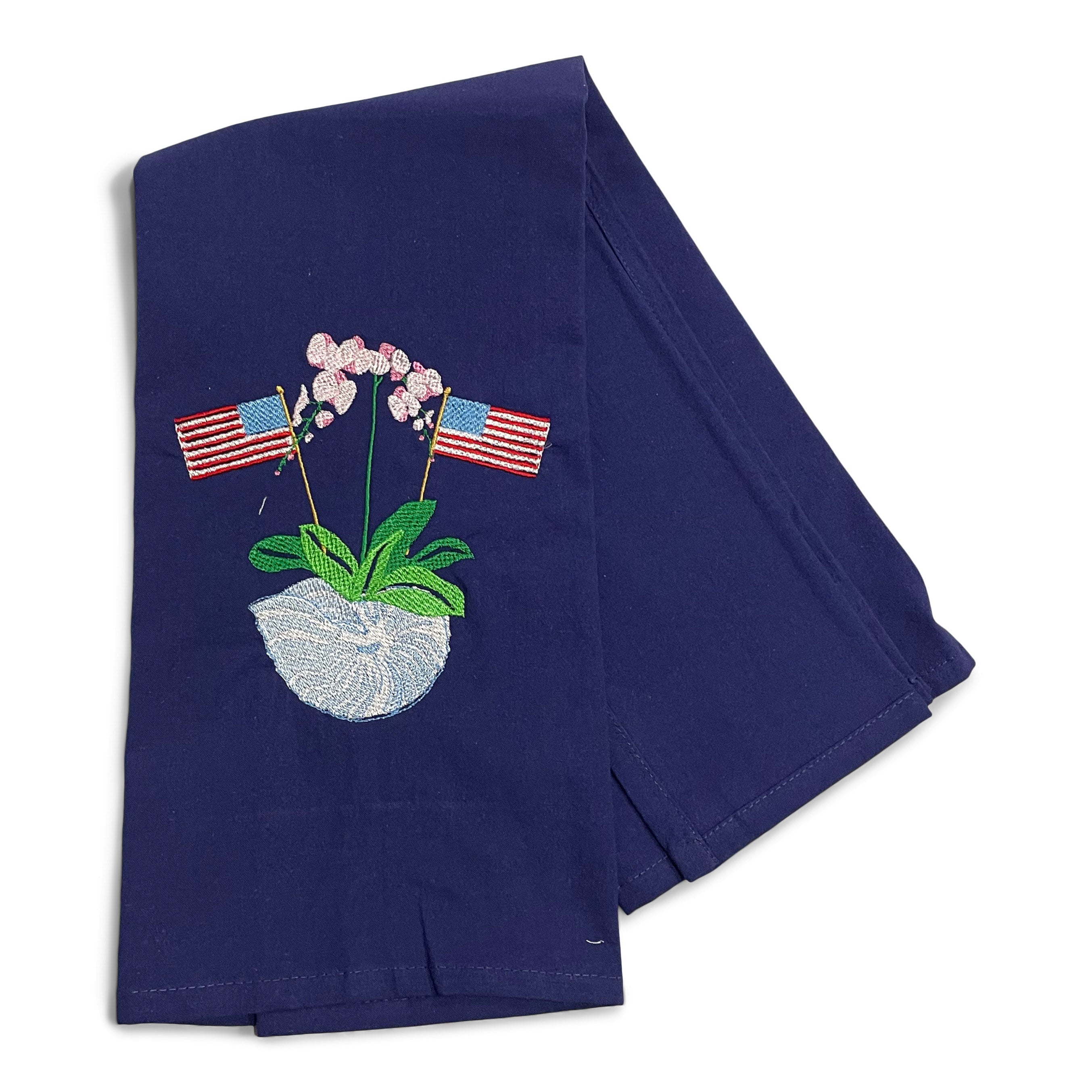Patriotic Orchids in Shell