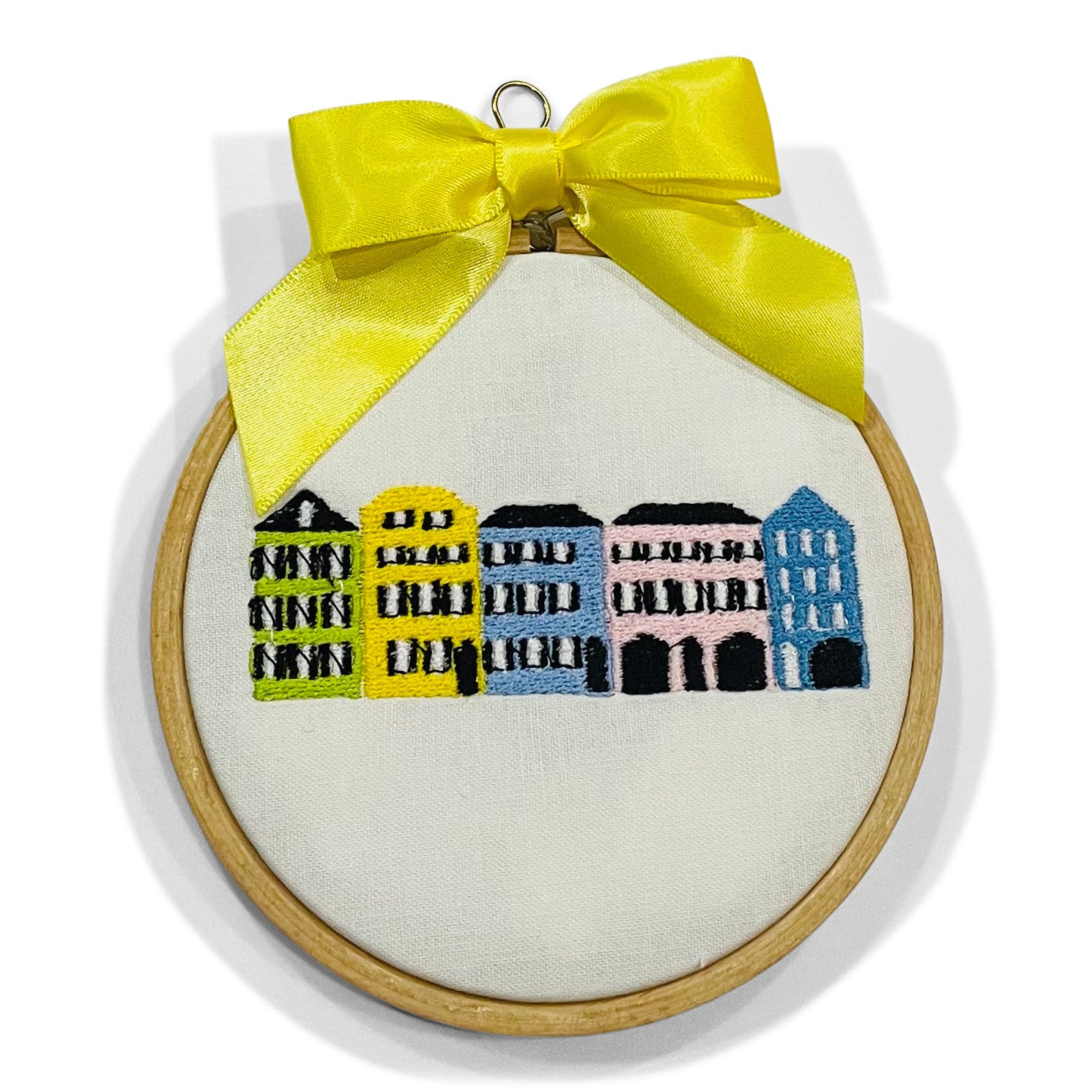 Ornament - Rainbow Row Charleston