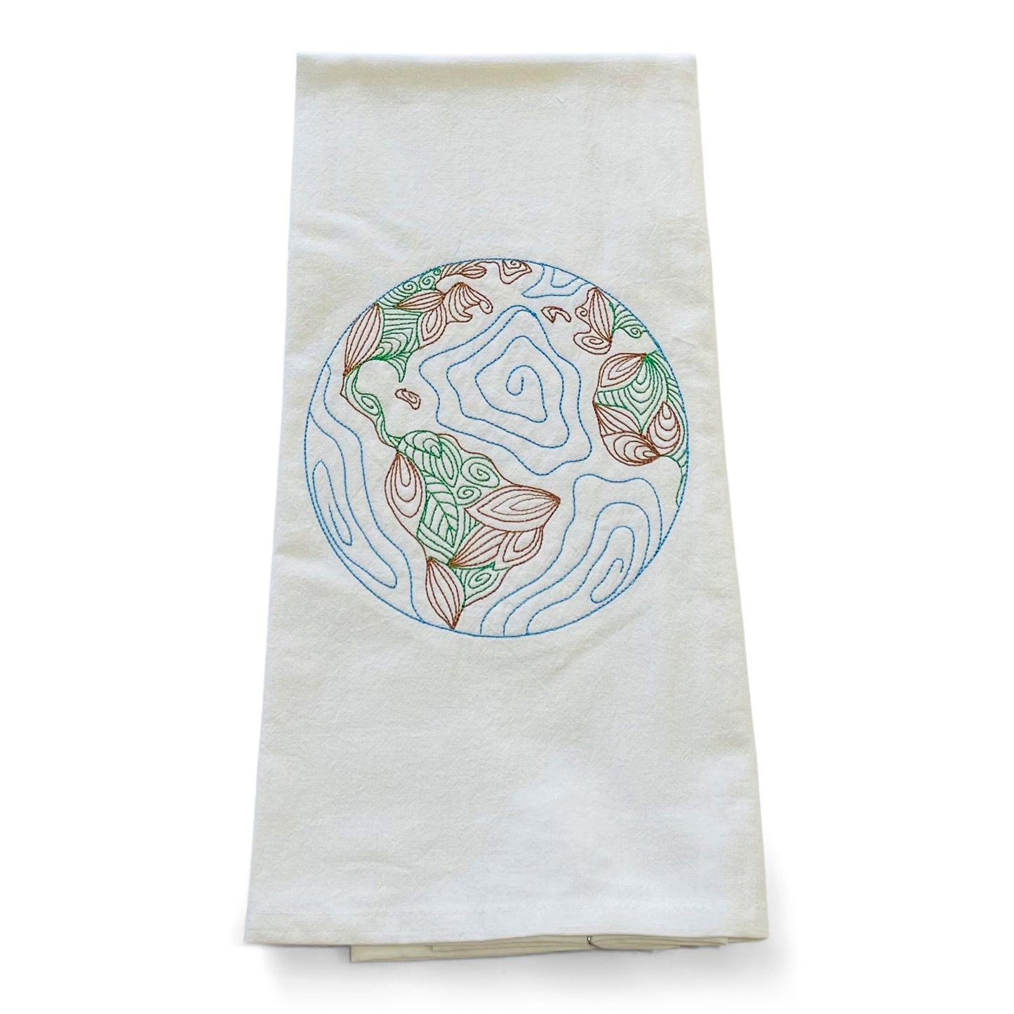 Globe of Planet Earth Towel