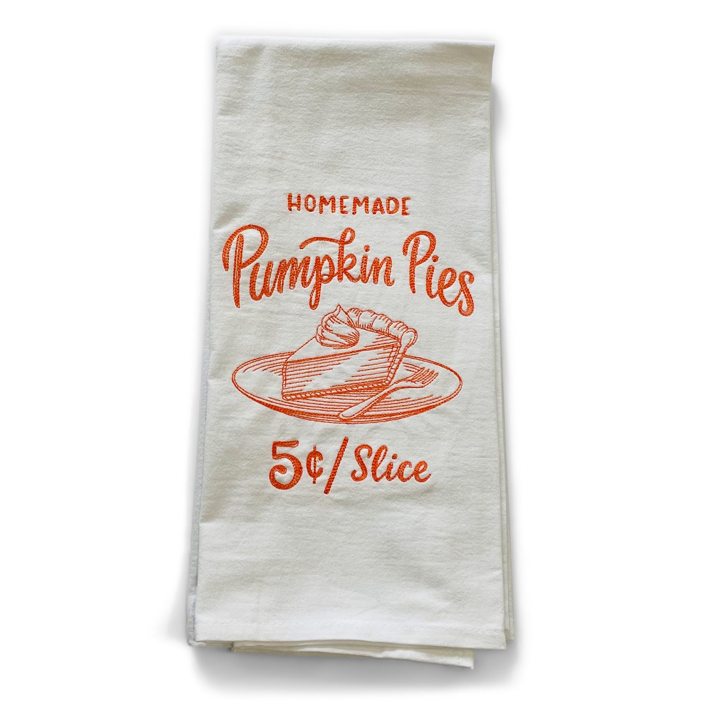 Farmers Market Style Fall Pumpkin Pies Towel