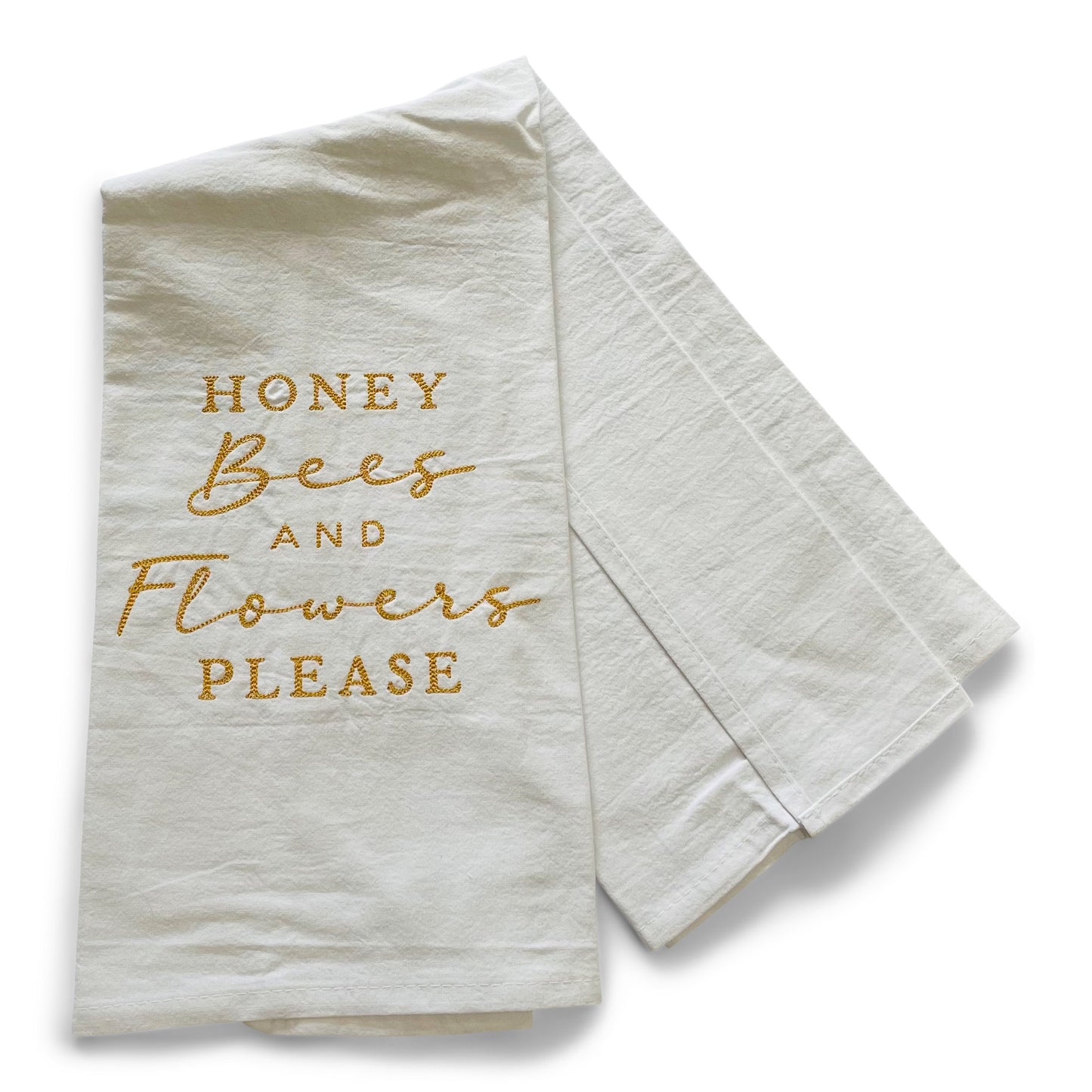 Honey Bees & Flowers Please Towel