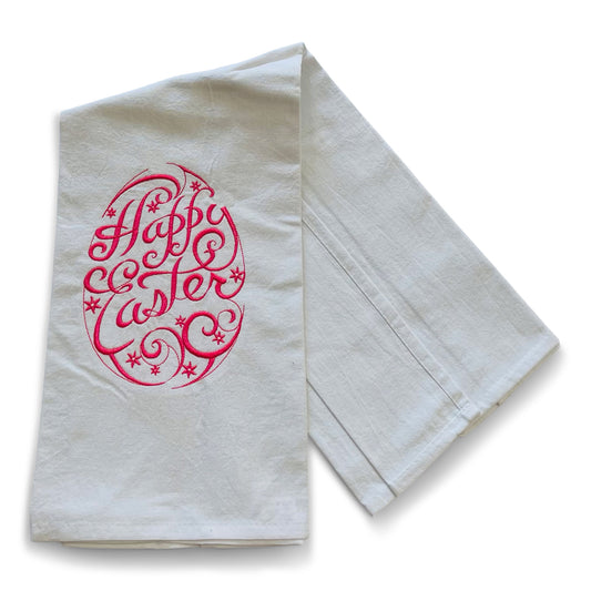 Happy Easter Spring Dish Towel