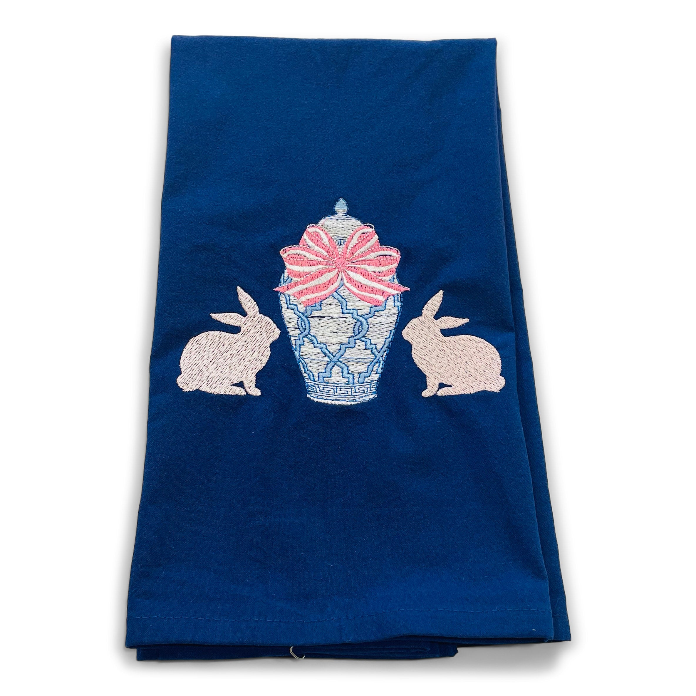Bunnies with Ginger Jar Towel
