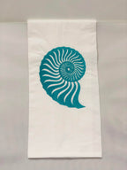 Turquoise Teal Nautilus Shell