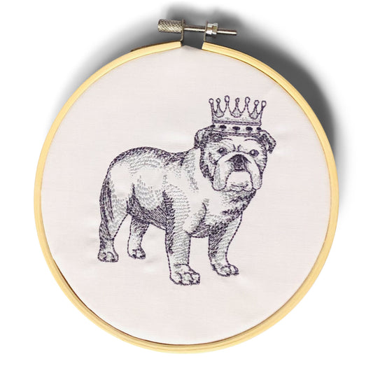 Ornament - Bulldog in Crown