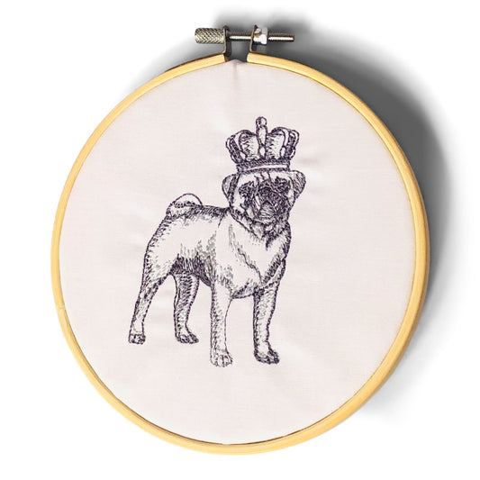 Ornament- Pug in Crown