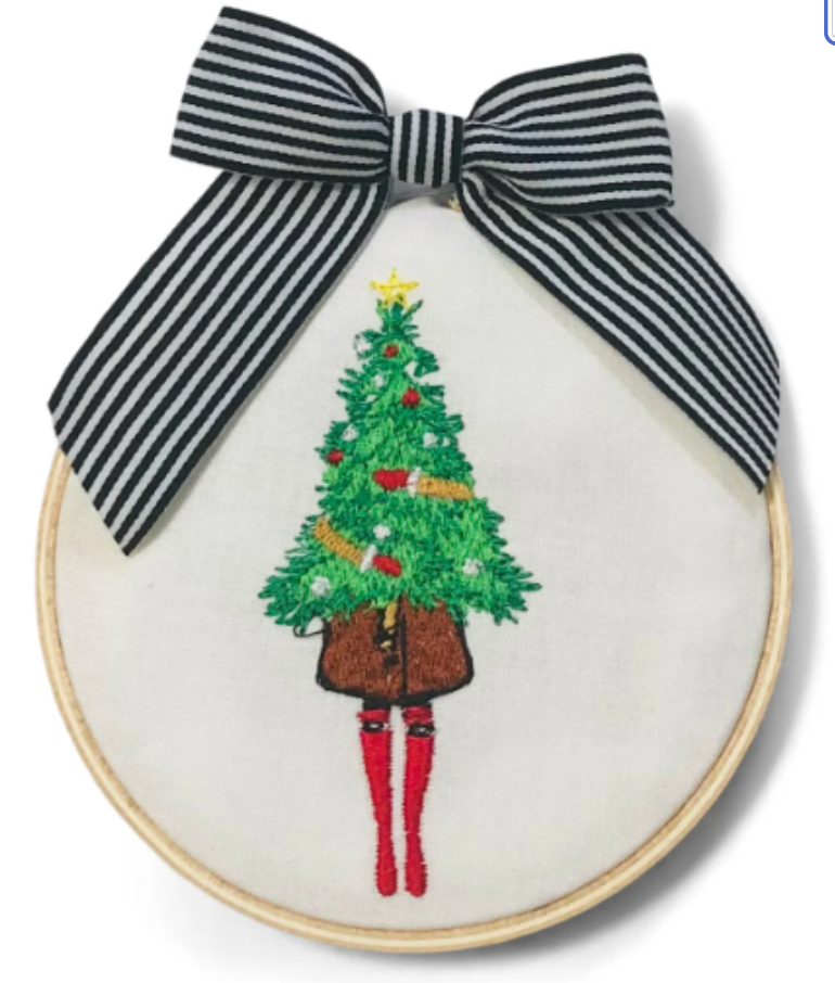 Ornament - Girl Holding Tree