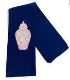 Pink Ginger Jar Dish Towel