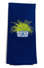Fern in Chinoiserie Planter Dish Towel