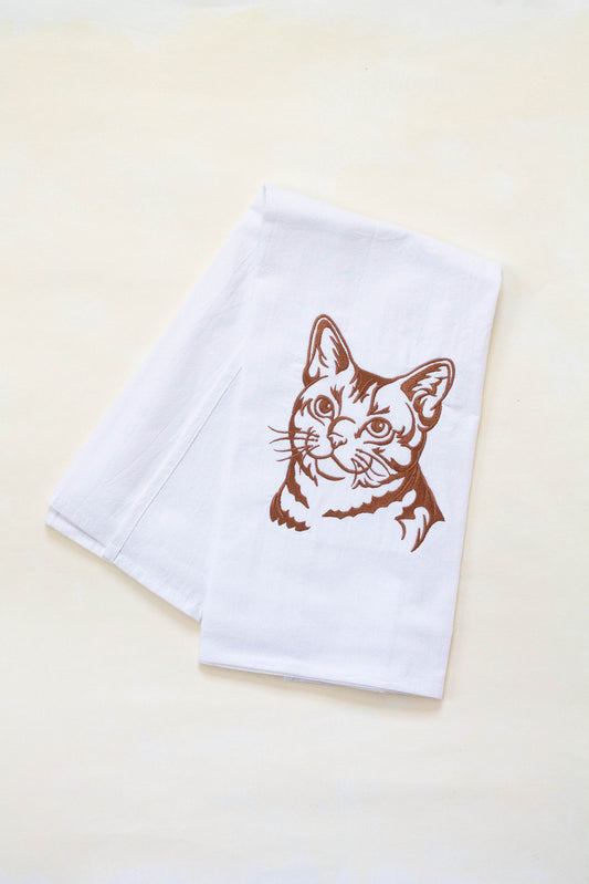 Cat Home Dish Towel