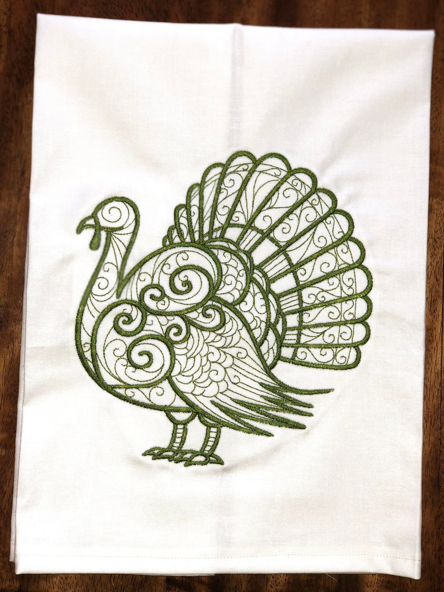 Swirl Turkey Fall Holiday Towel