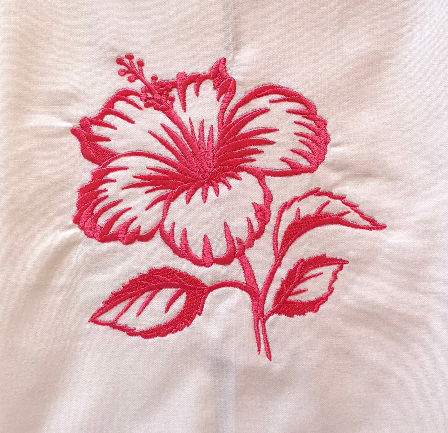 Pink Hibiscus Floral Hawaiian Tropical Flower Towel