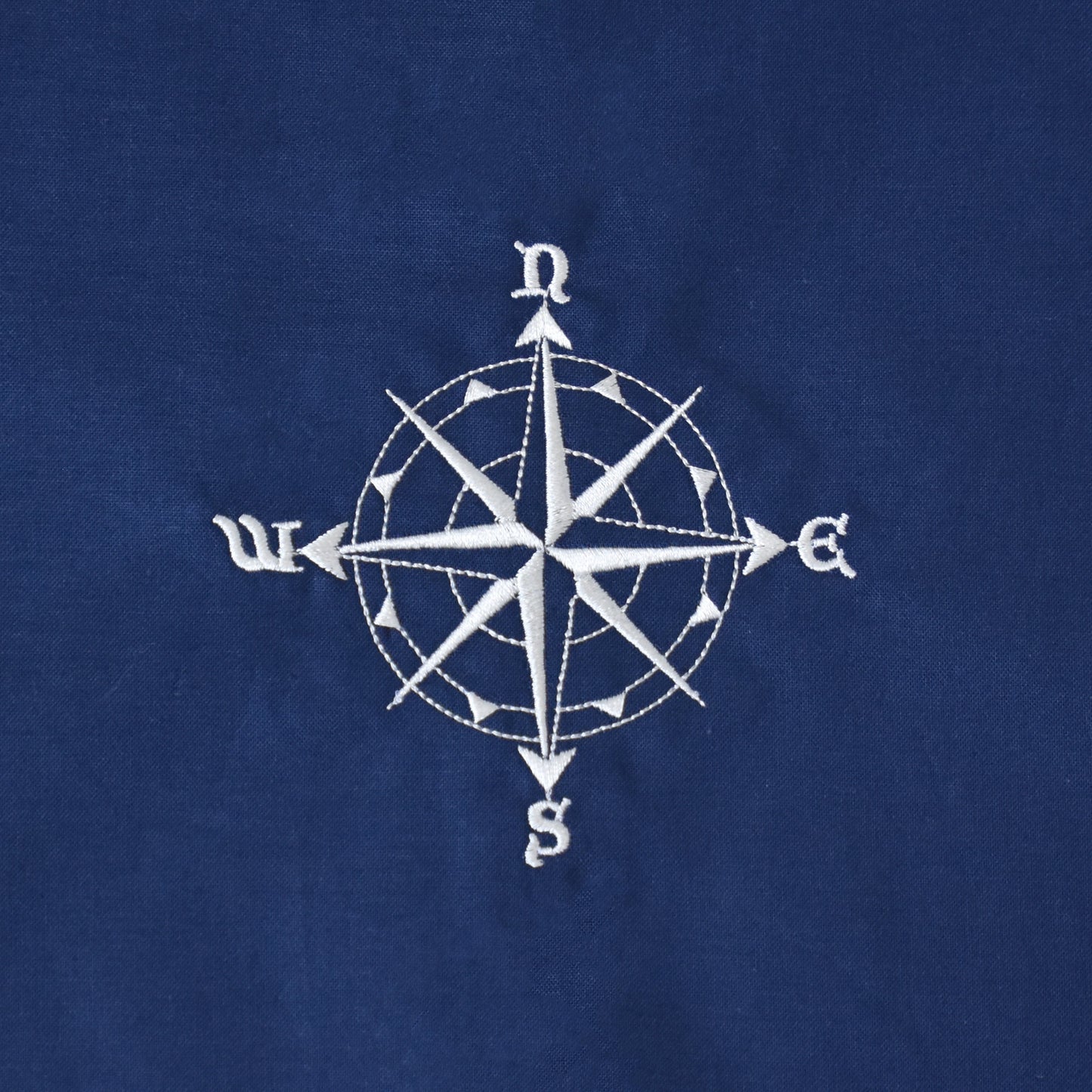 Navy Nautical Beach Compass Towel