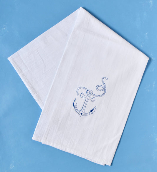 Nautical Beach Anchor Towel