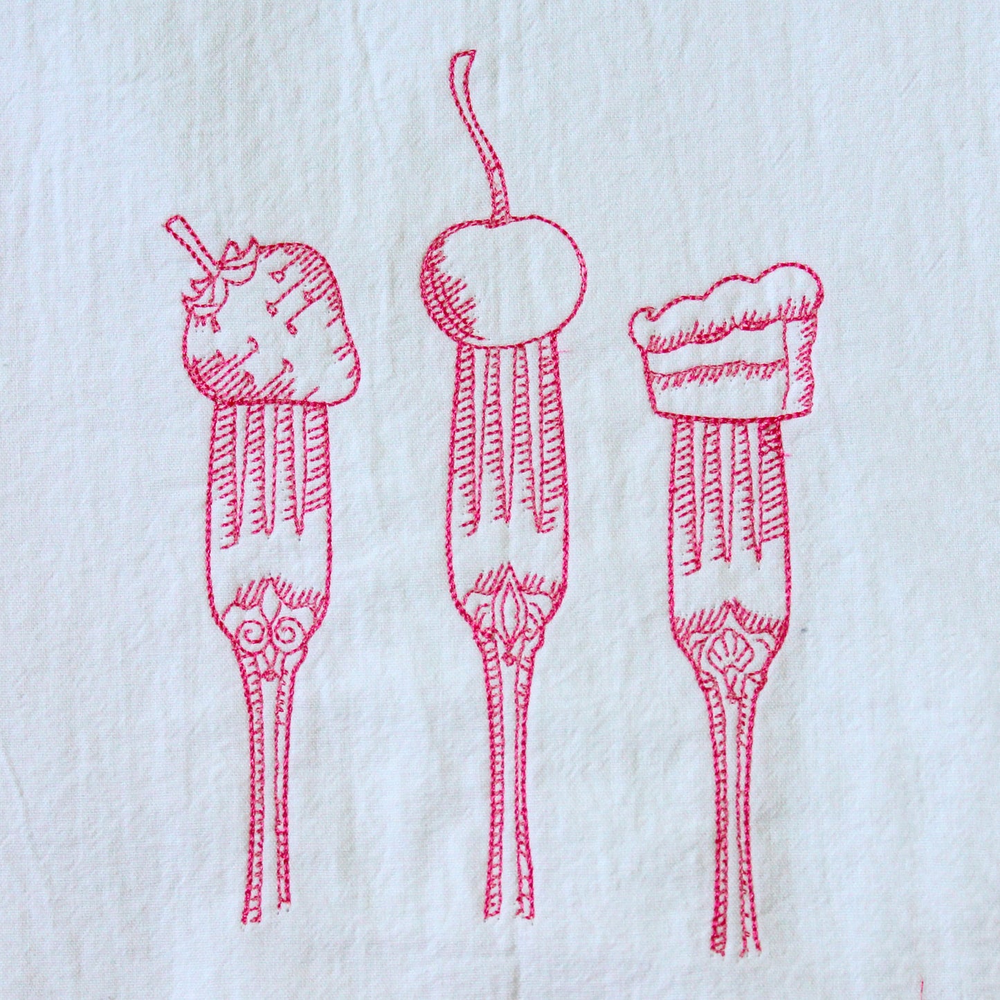 Forks with Dessert Towel