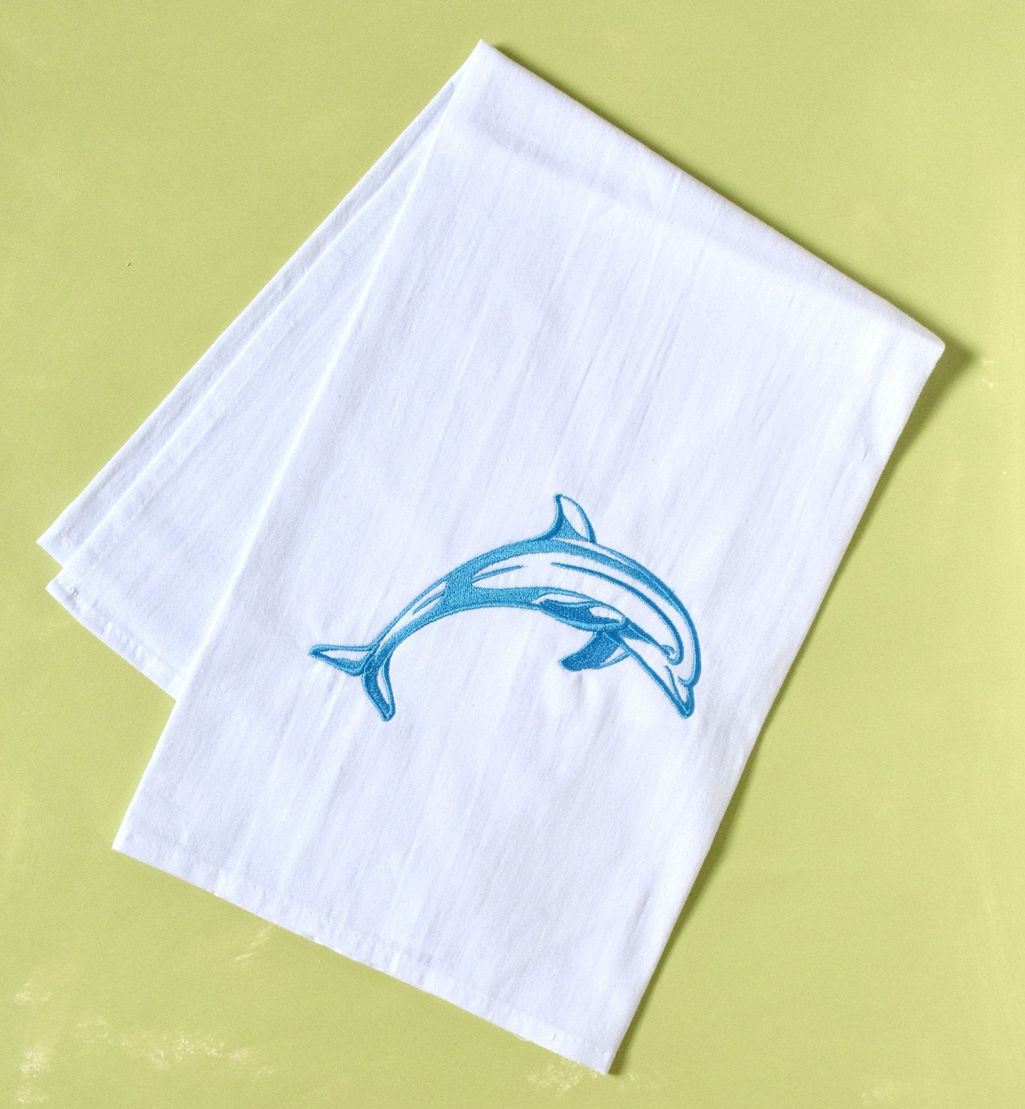 Dolphin in Blue Sea Tropical Ocean Towel