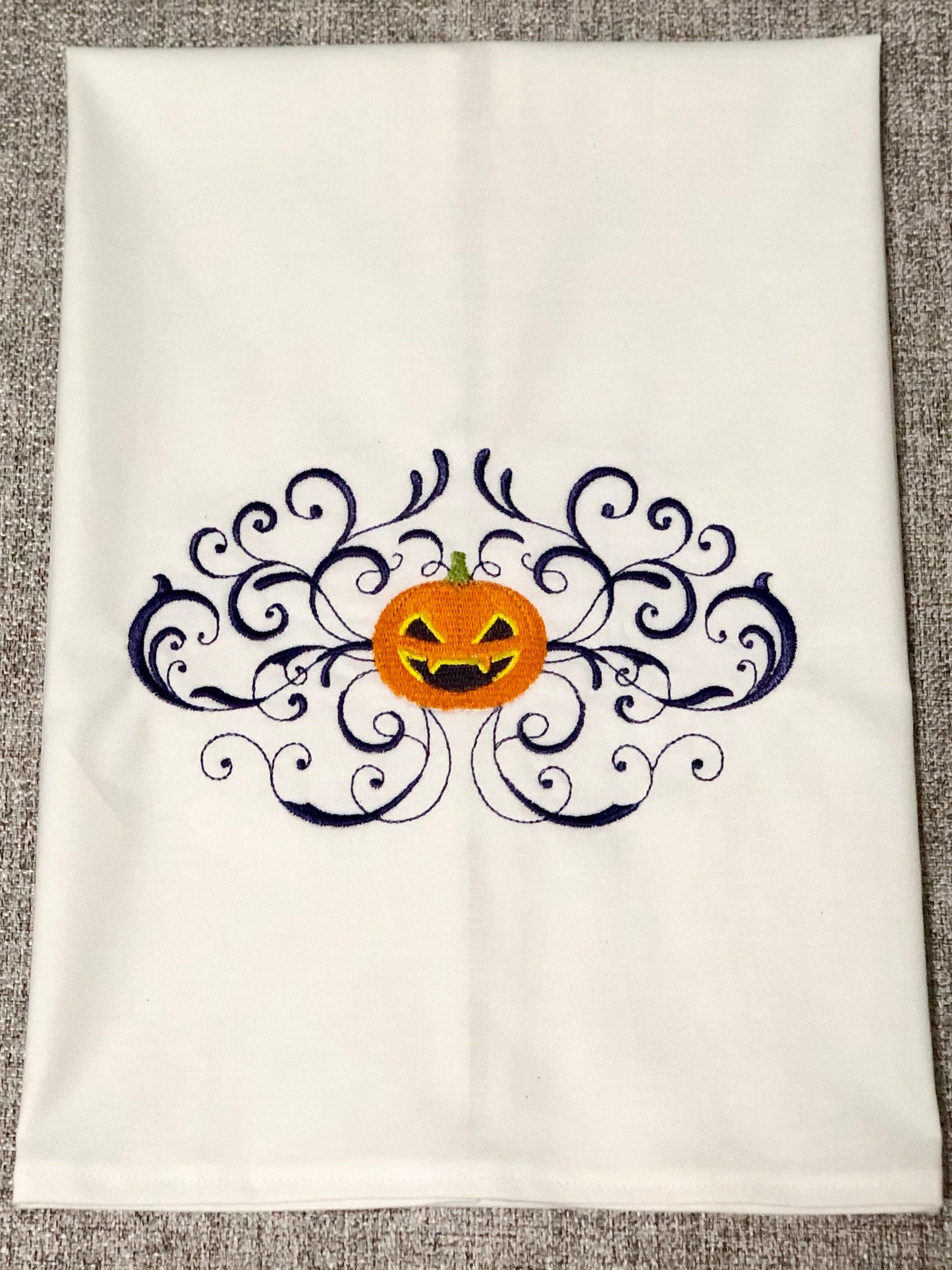Halloween Pumpkin Jack o Lantern Towel