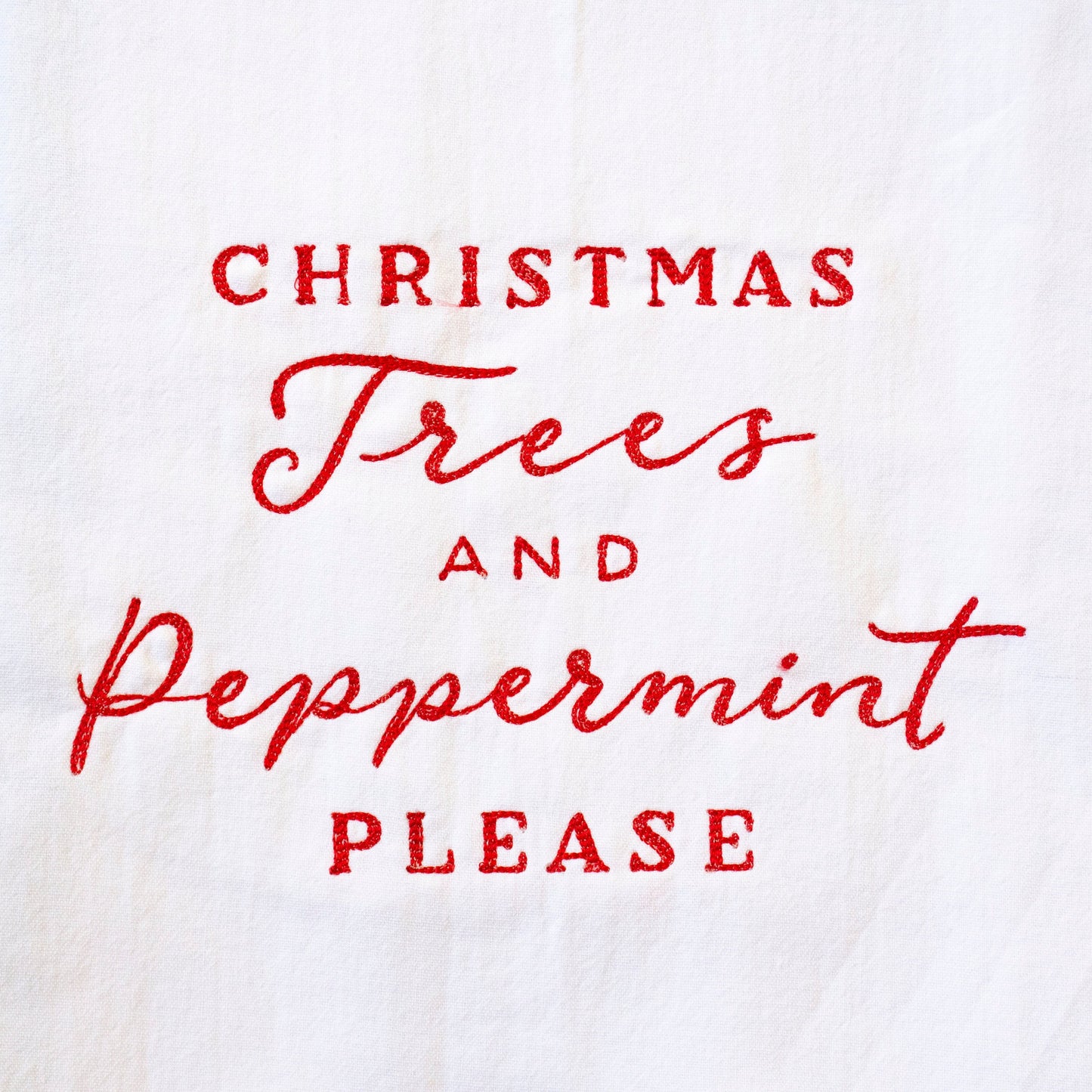 Christmas Trees Peppermint Please Holiday Towel