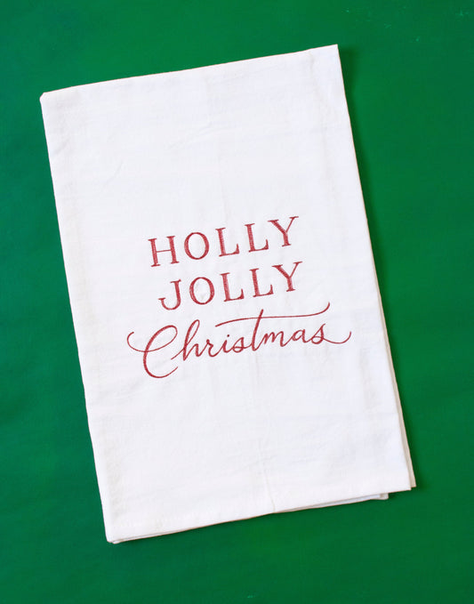 Holly Jolly Christmas Towel