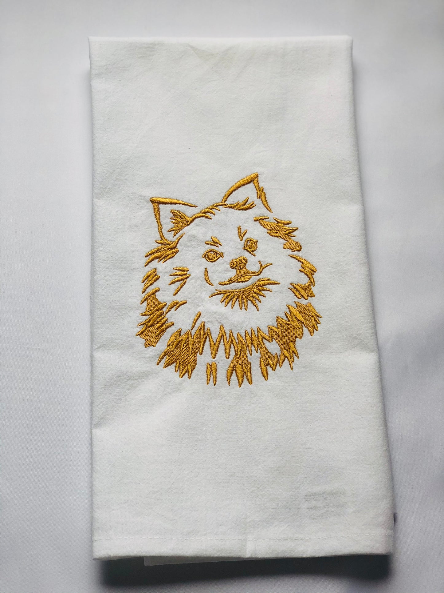 Spitz Pomeranian Dog Dish Towel